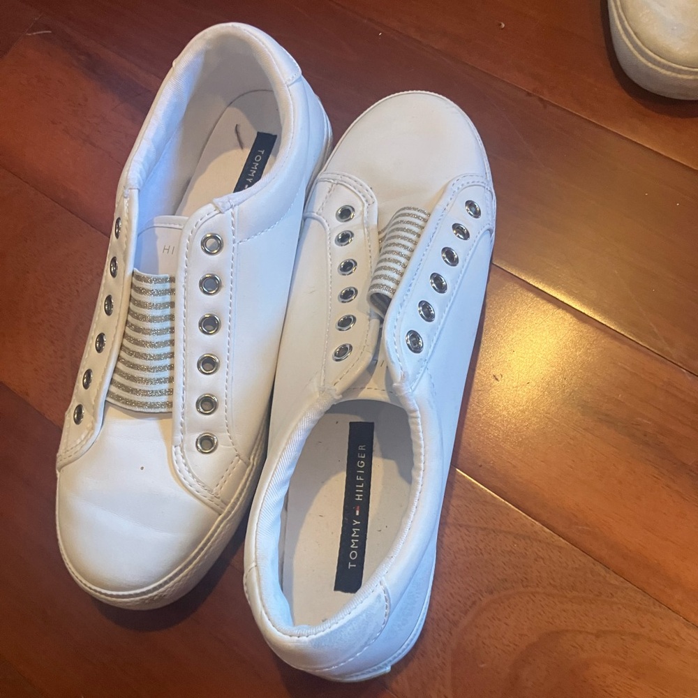 Tommy Hilfiger Classic White Slip-On Sneakers